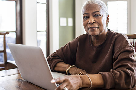 woman on laptop